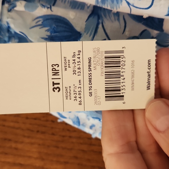 Toddler Girls NWT George 3T lined dress - Picture 5 of 8